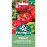 Mr Fothergill's Pepper (Sweet) Californian Wonder Seeds