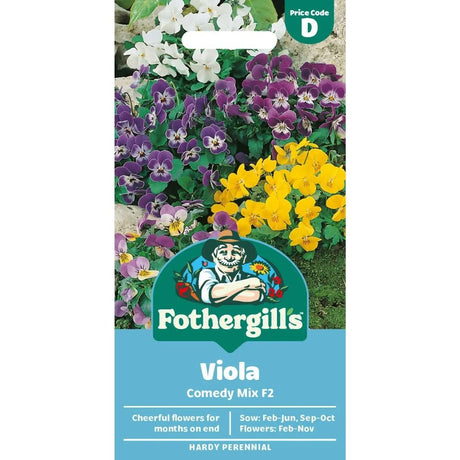 Mr Fothergill's Viola Comedy Mixed F2 Seeds - Old Railway Line Garden Centre