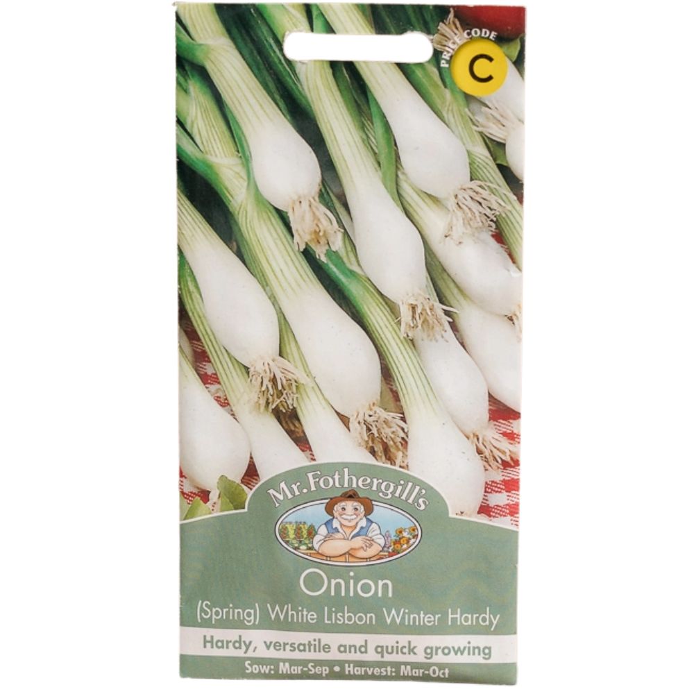 Mr Fothergill's Onion (Spring) White Lisbon Winter Hardy Seeds