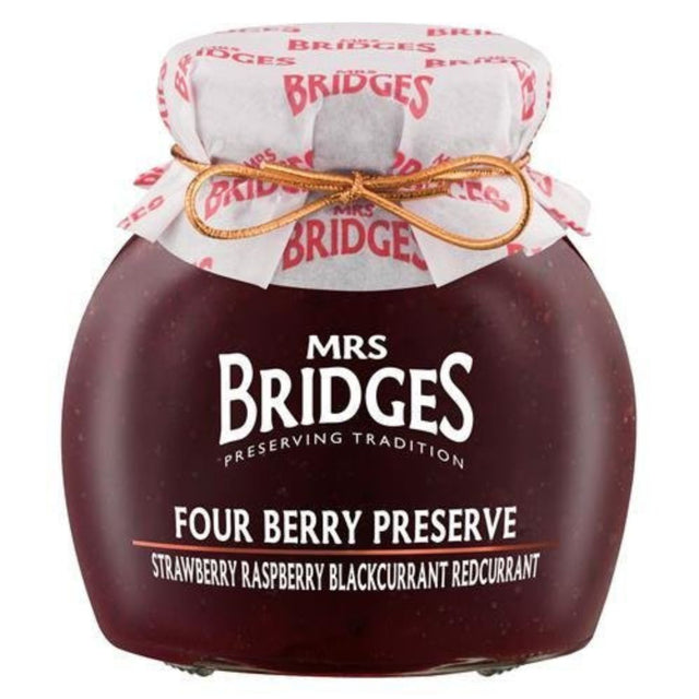 Mrs Bridges 340g Four Berry Preserve - Old Railway Line Garden Centre