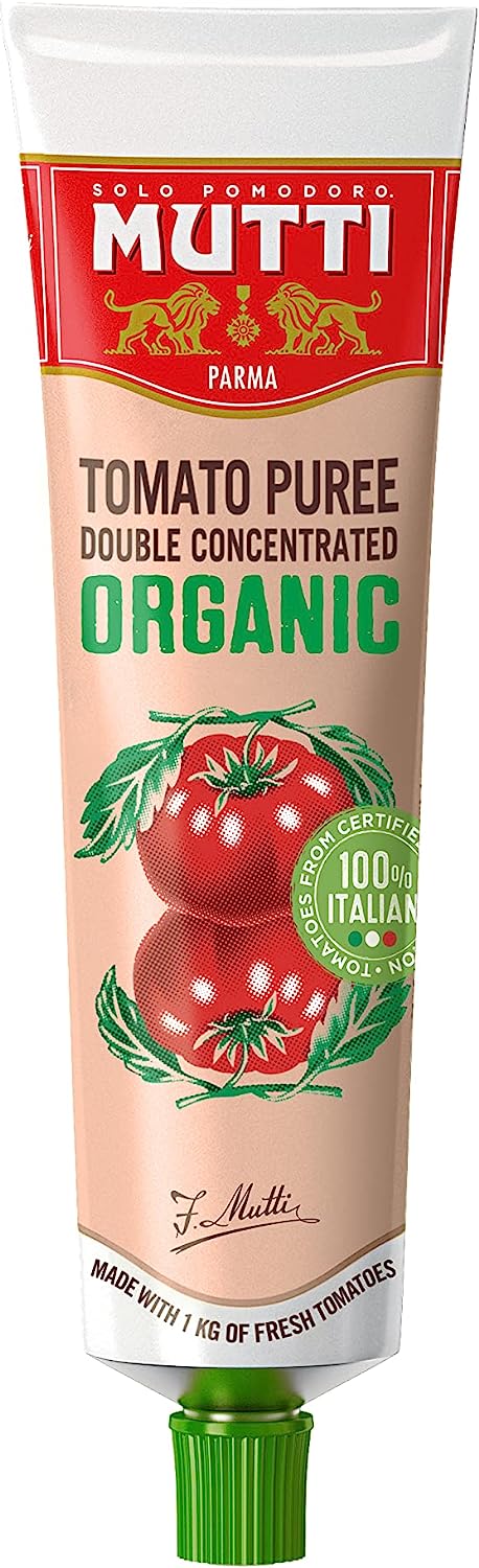 Mutti 185g Organic Double Concentrate Tomato Purée - Old Railway Line Garden Centre