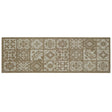 My Mat 150cm Nylon Indoor Pattern Mediterranean Tile Runner - Old Railway Line Garden Centre
