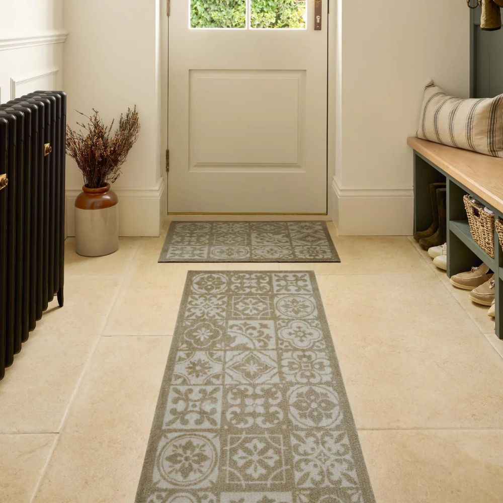My Mat 150cm Nylon Indoor Pattern Mediterranean Tile Runner