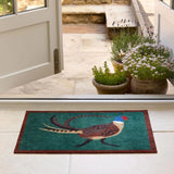 My Mat 75cm Nylon Indoor Pattern Pheasant Green Doormat