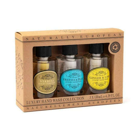 Naturally European 100ml Mini Hand Wash Collection - Set of 3 - Old Railway Line Garden Centre