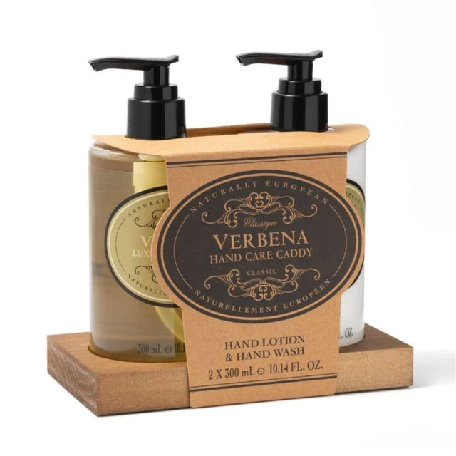 Naturally European 300ml Verbena Hand Care Caddy - Set of 2 - Old Railway Line Garden Centre