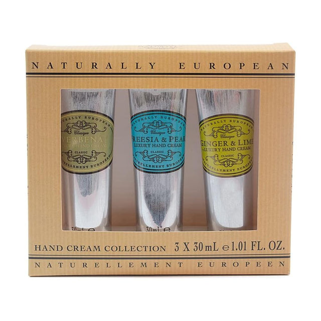 Naturally European 30ml Mini Hand Creams Collection - Set of 3 - Old Railway Line Garden Centre