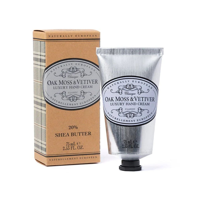Naturally European 75ml Oak Moss & Vetiver Hand Cream - Old Railway Line Garden Centre