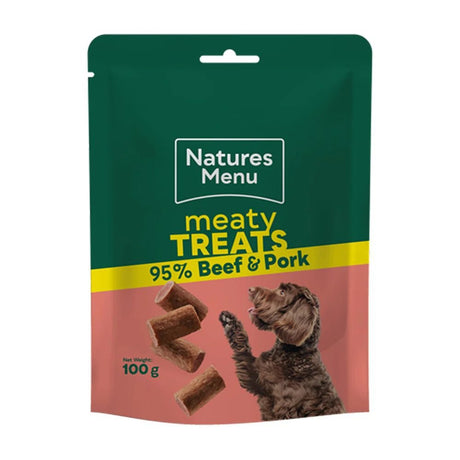 Natures Menu 100g Beef & Pork Meaty Treats - Old Railway Line Garden Centre