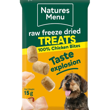 Natures Menu 15g Chicken Bites Dog Treats - Old Railway Line Garden Centre