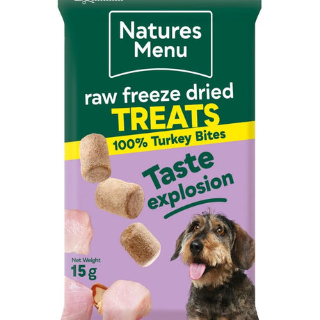 Natures Menu 15g Turkey Bites Dog Treats - Old Railway Line Garden Centre