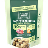Natures Menu 250g Freeze Dried Complete & Balanced 80/20 Lamb Dog Treats