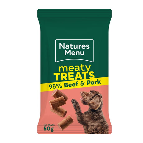Natures Menu 50g Beef & Pork Treats - Old Railway Line Garden Centre