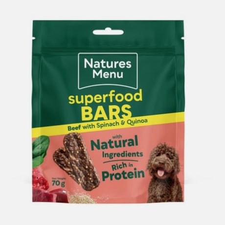 Natures Menu 70g Beef Superfood Bars - Old Railway Line Garden Centre