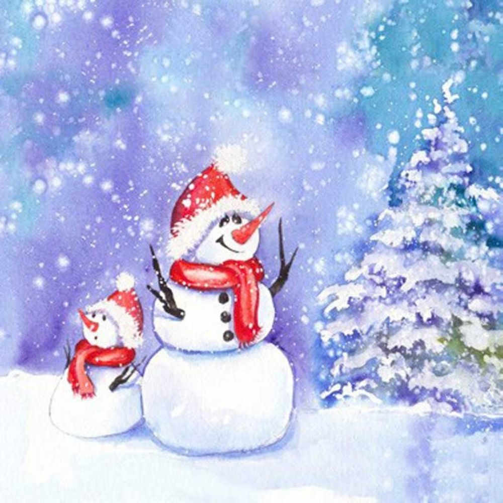 N.J Products 33cm Frosty Friends Napkins (Pack of 20)