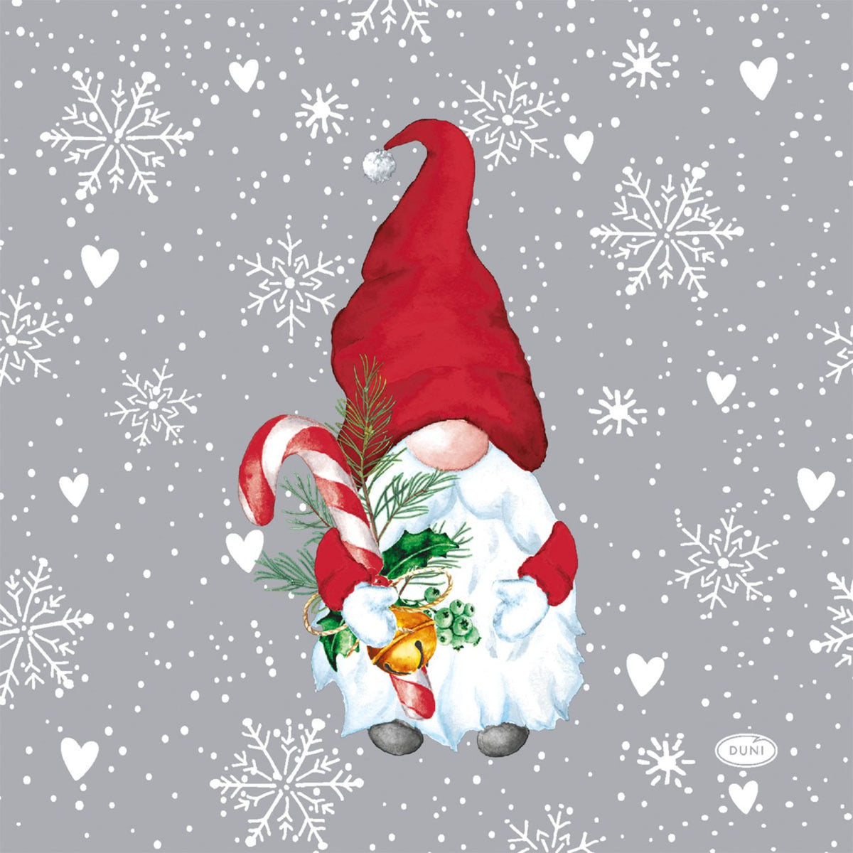 N.J Products 33cm Winter Flakes Napkins (Pack of 20)