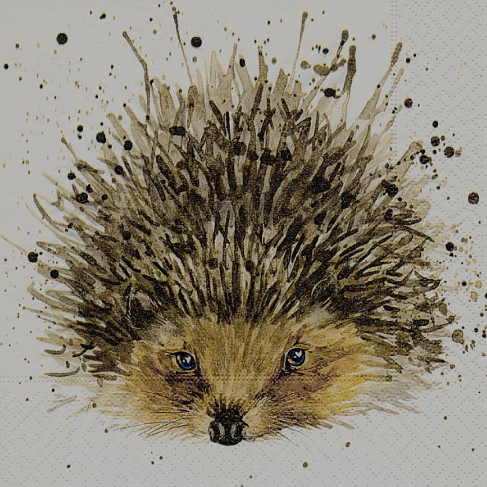 N.J Products Cute Hedgehog 33cm Napkin - Old Railway Line Garden Centre