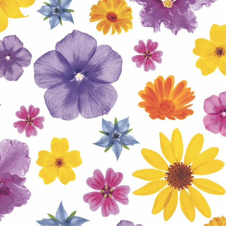 N.J Products Flower Flair 33cm Napkin - Old Railway Line Garden Centre