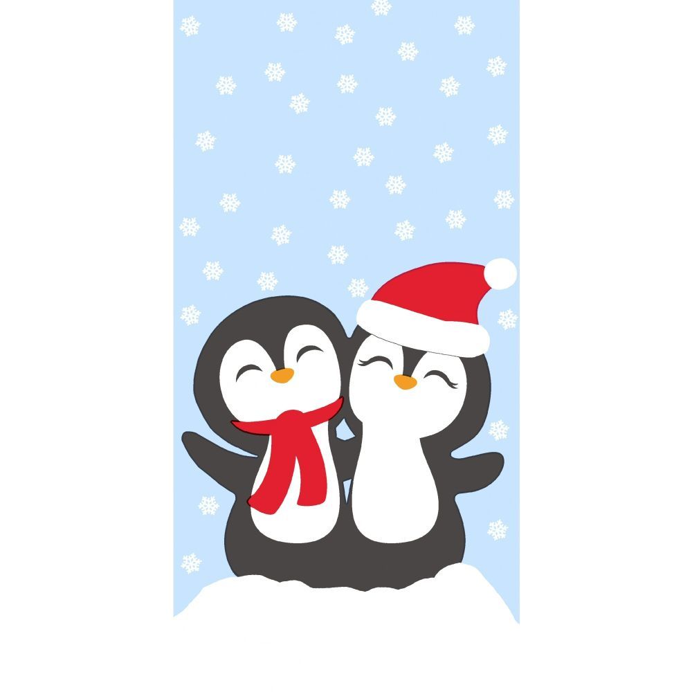 N.J Products Santa Penguins Hanky (Pack of 10)