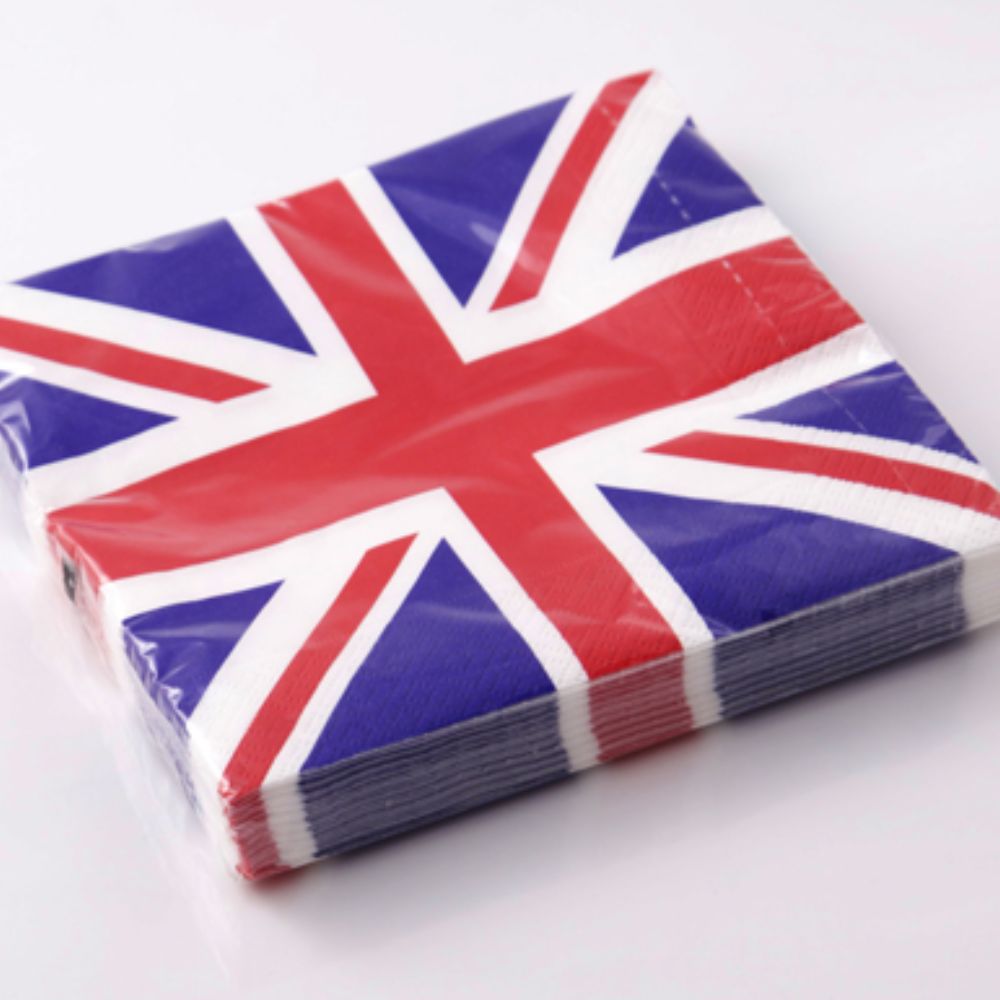 N.J Products Union Jack Napkins - Old Railway Line Garden Centre