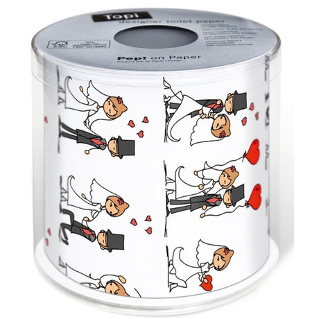 N.J Products Wedding Day Novelty Printed Toilet Roll - Old Railway Line Garden Centre