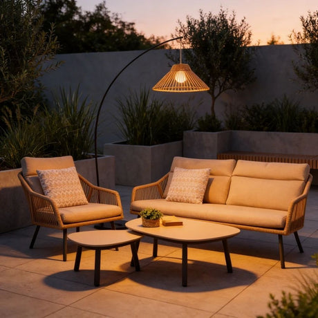 Noma 1.75m Bellagio Floor Lamp - Latte