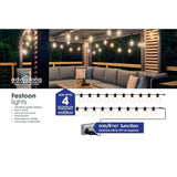 Noma 20 Connectable Jute Rope Festoon Lights