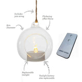 Noma LED Tealights in Glass Bubbles - Set of 6
