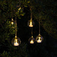 Noma LED Tealights in Glass Bubbles - Set of 6 - Old Railway Line Garden Centre