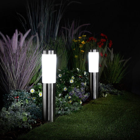 Noma Maxi Frosted Bollard Border Lights Set of 2 - Old Railway Line Garden Centre