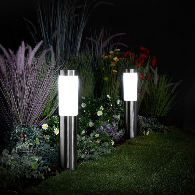 Noma Maxi Frosted Bollard Border Lights Set of 2 - Old Railway Line Garden Centre