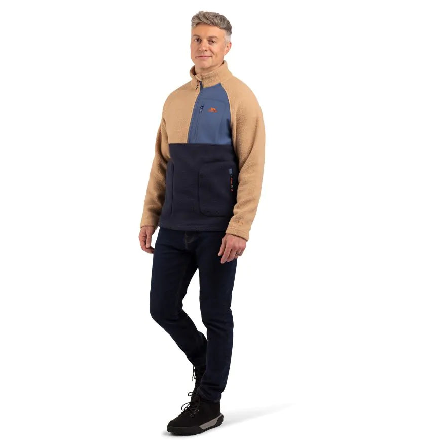 Trespass North AT200 1/2 Zip Men's Fleece - Beige