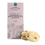 Cartwright & Butler 200g Strawberry & White Chocolate Biscuits in Carton