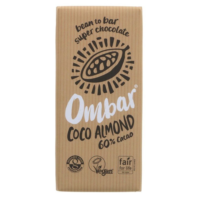 Ombar 70g Almond Chocolate Bar - Old Railway Line Garden Centre