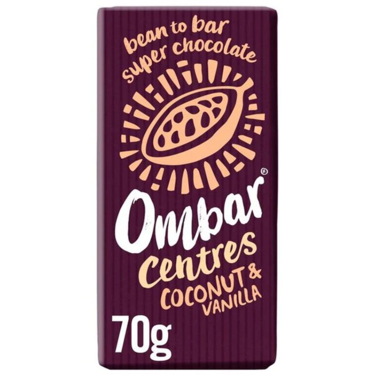 Ombar 70g Coconut & Vanilla Dark Chocolate Bar - Old Railway Line Garden Centre