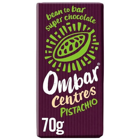 Ombar 70g Pistachio filled Dark Chocolate Bar - Old Railway Line Garden Centre