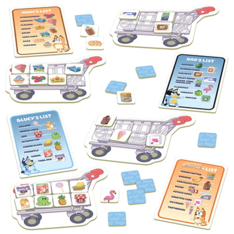 Orchard Toys Bluey Shopping List Game - Old Railway Line Garden Centre