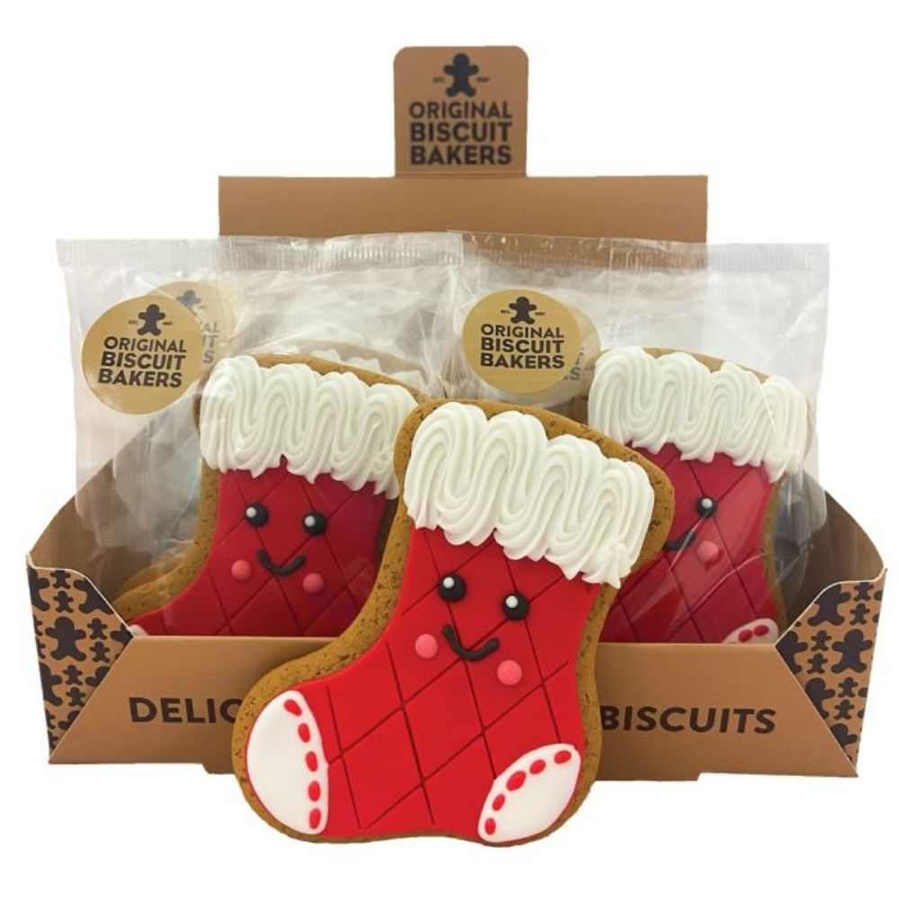 Original Biscuit Bakers 65g Christmas Stocking Gingerbread Biscuits