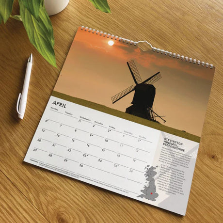 Otter House A Tour of Britain Wiro Wall Calendar 2026