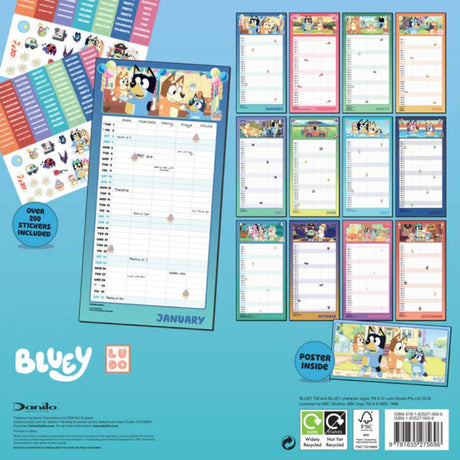 Otter House Bluey Official Family Planner 2026