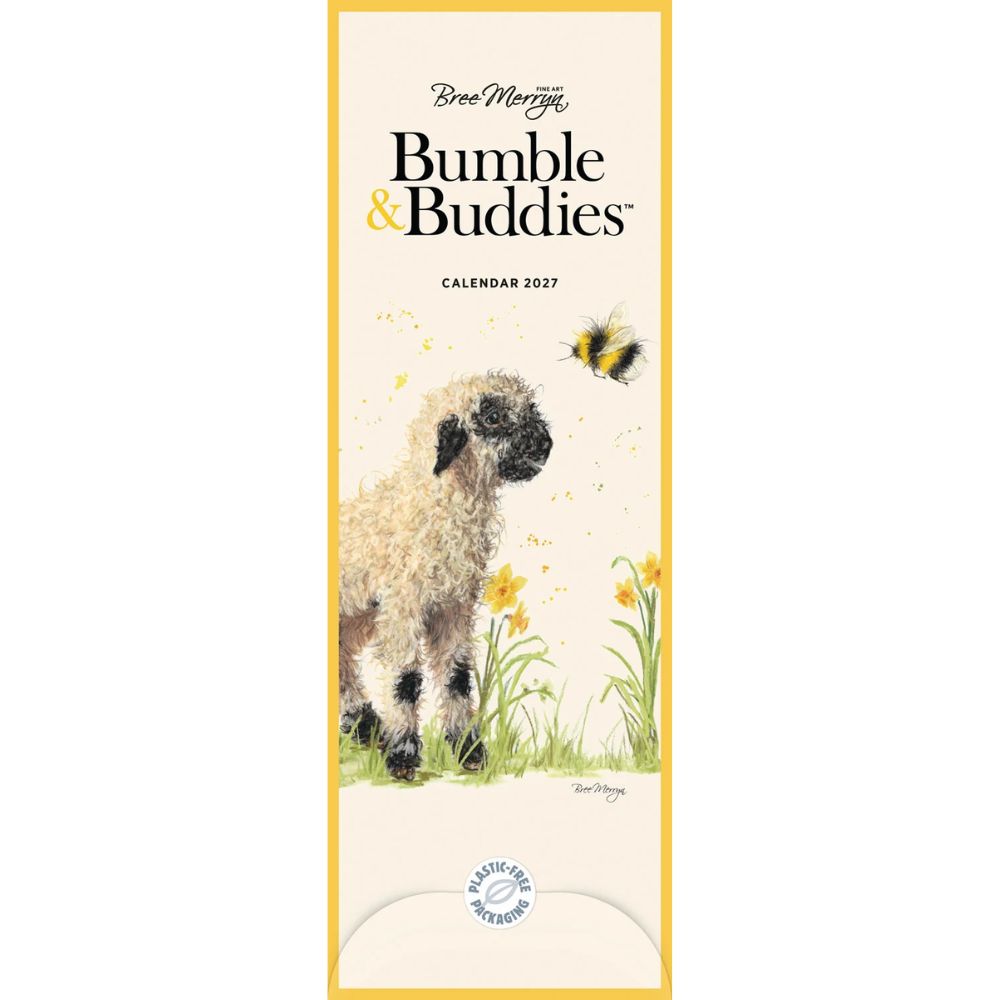 Otter House Bree Merryn Bumble & Buddies Slim Calendar 2027