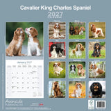Otter House Cavalier King Charles Spaniel Wall Calendar 2027