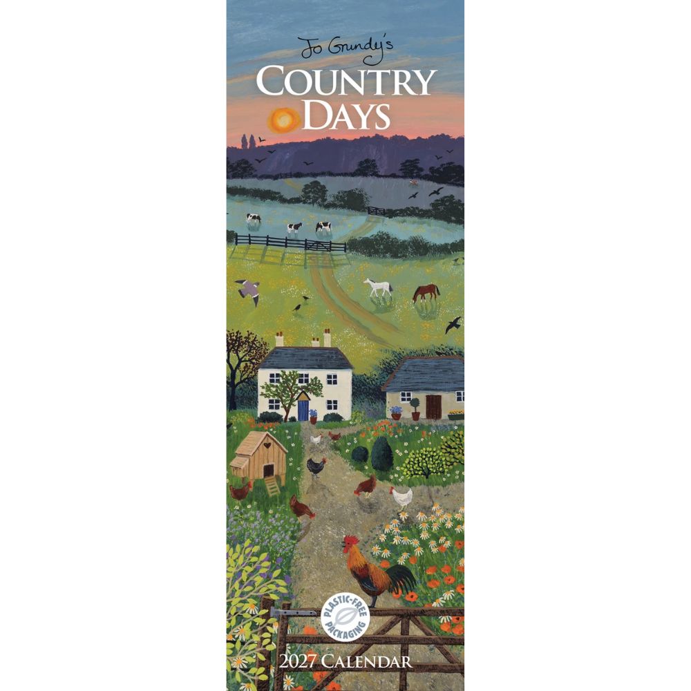 Otter House Country Days, Jo Grundy Slim Calendar 2027