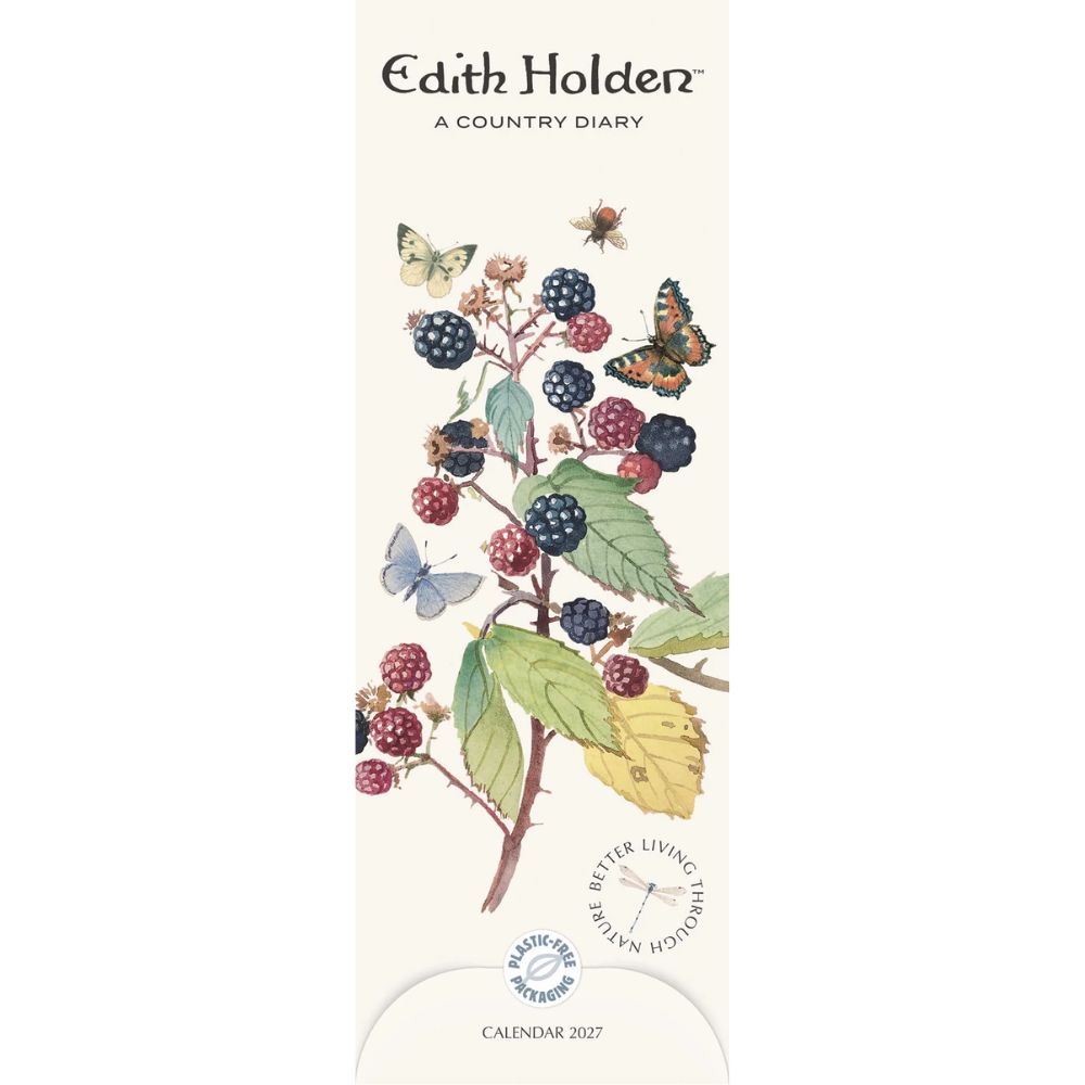 Otter House Country Diary, Edith Holden Slim Calendar 2027