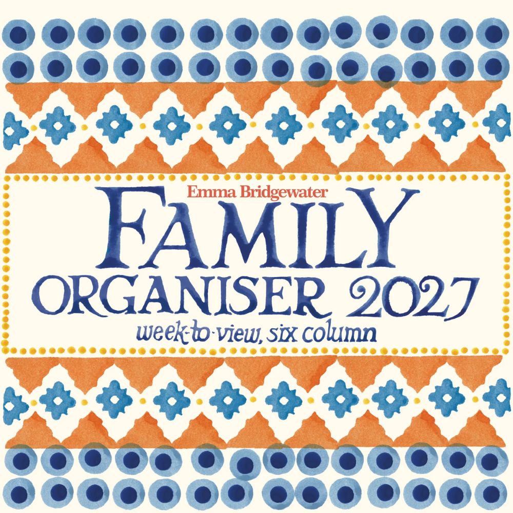Otter House Emma Bridgewater Sponged WT Planner Wall Calendar 2027