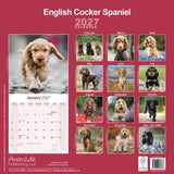Otter House English Cocker Spaniel Wall Calendar 2027