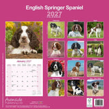 Otter House English Springer Spaniel Wall Calendar 2027
