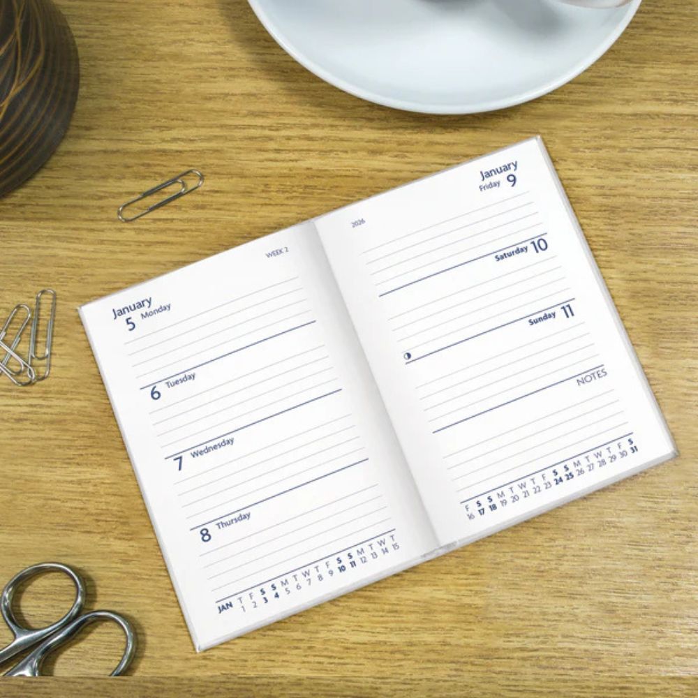 Otter House Fashion Charcoal Pocket Diary 2026