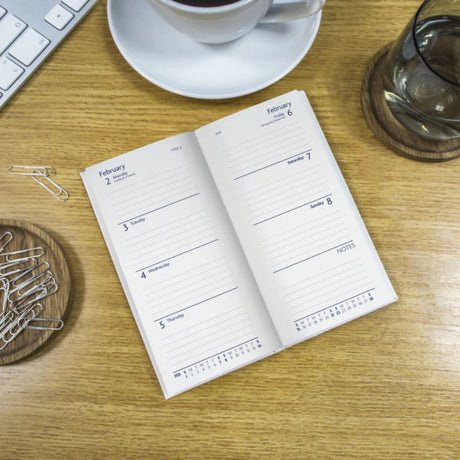 Otter House Fashion Charcoal Slim Dlx Diary 2026