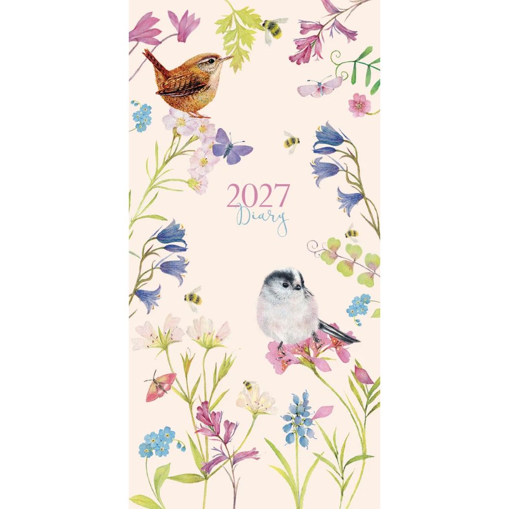 Otter House Fashion Diary Bird Floral Slim Diary 2027